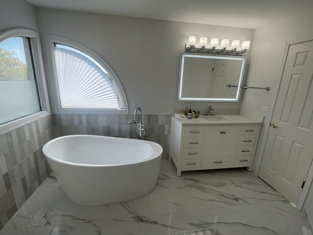 Bathroom remodeling project by HandyHawks
